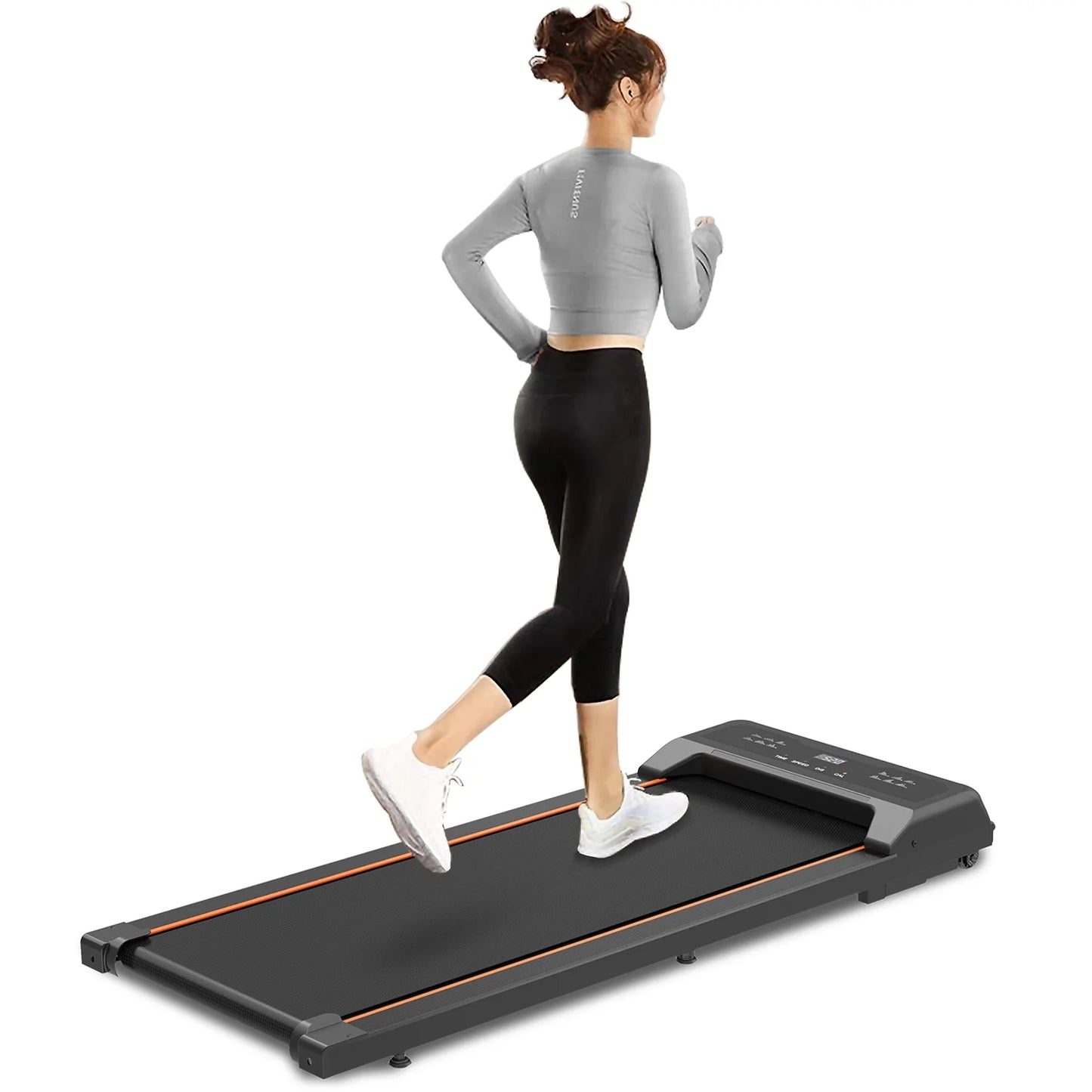 Caminadora Para Debajo Del Escritorio Almohadilla Para Caminar Con Pantalla LED Y Control Remoto, Caminadora Portátil Para El Hogar Y La Oficina, 2,5 Hp, Capacidad De 265 Libras