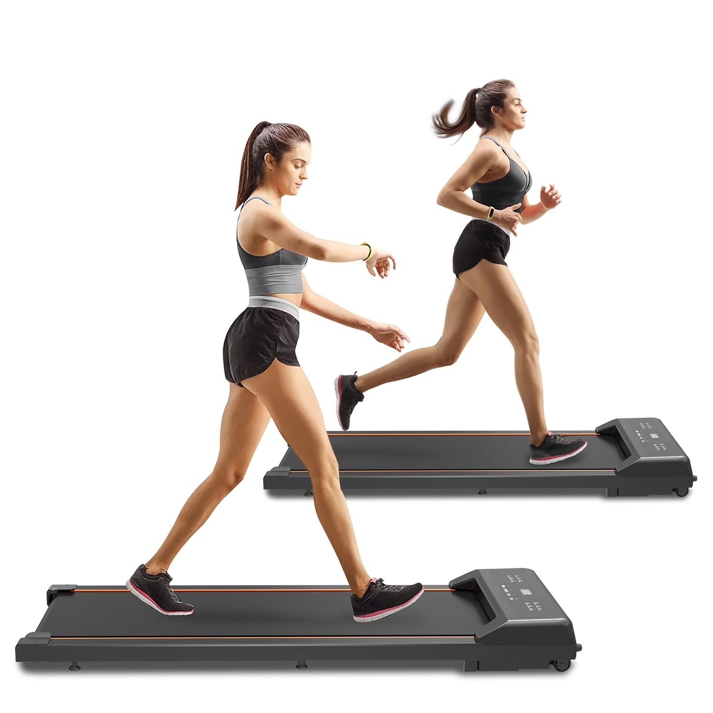 Caminadora Para Debajo Del Escritorio Almohadilla Para Caminar Con Pantalla LED Y Control Remoto, Caminadora Portátil Para El Hogar Y La Oficina, 2,5 Hp, Capacidad De 265 Libras