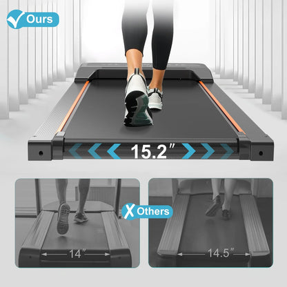 Caminadora Para Debajo Del Escritorio Almohadilla Para Caminar Con Pantalla LED Y Control Remoto, Caminadora Portátil Para El Hogar Y La Oficina, 2,5 Hp, Capacidad De 265 Libras